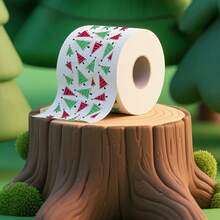 1/9pcs Random Pattern Christmas Decorative Funny Toilet Paper Rolls, Christmas Themed Toilet Paper Rolls - Christmas Themed Tissue Paper Rolls, Suitable For Home, Dorm, Office, Company, Hotel, Bathroom, Party, RV, Outdoor Picnic - Multicolor - View 4