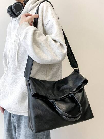 Korean Style Handbag Shoulder Bag Tote Bag, Unisex Design, Large Capacity, Back To School, Commuting, Tote Bags For University, City Bag, Y2k