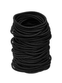 10 pezzi di elastici per capelli neri adatti per capelli spessi e ricci, fermacode per coda di cavallo, elastici per capelli adatti per uso quotidiano, acconciature, trucco, trucco da sposa, capelli all'aperto, doccia ed elastici per capelli, fasce per capelli, accessori per capelli, elastici per capelli, scrunchies