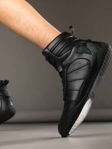 1 Pair Soft, Comfortable, Non-Slip Boxing/Wrestling Shoes For Training And Competition, Men's Professional Sports Shoes For Martial Arts, Fencing, Wrestling, MMA, Weightlifting, Squats, Suitable For Gym, Size 39-47