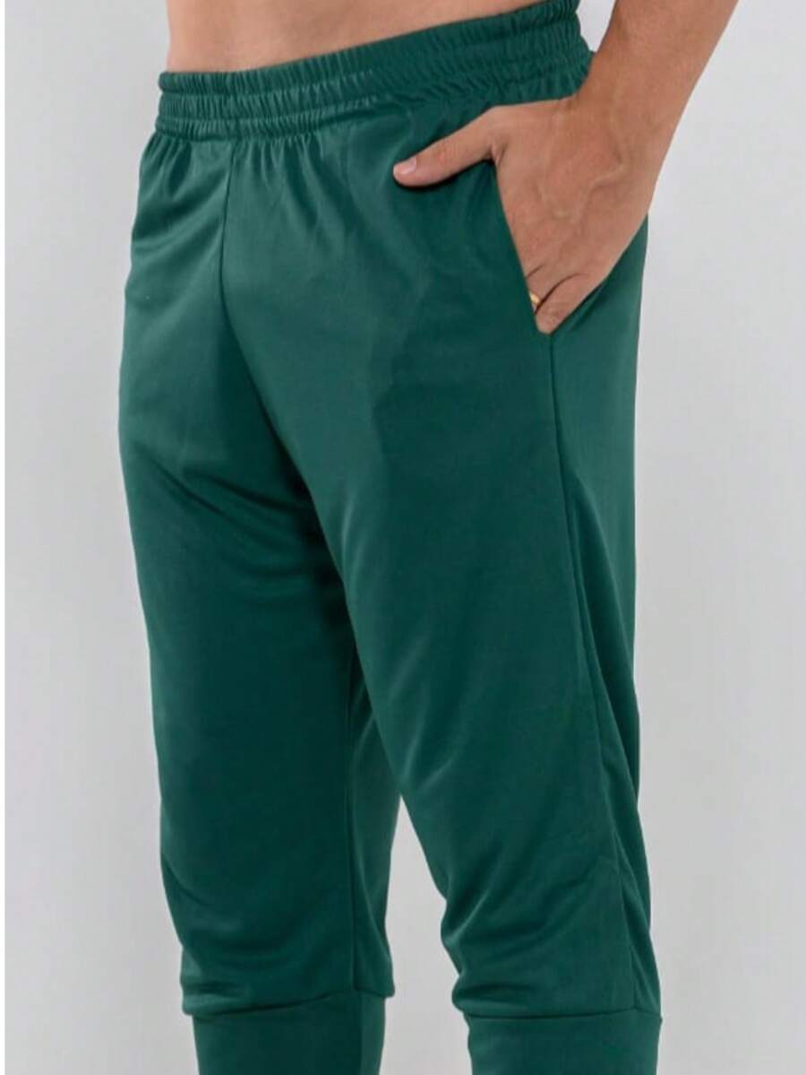 Men's Dry Fit Pants With Pockets – Comfortable, Lightweight And Sporty Style Palm Tree Green - 綠色 - 查看 1
