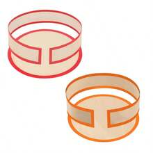 4pcs Reusable Non-Stick Silicone Baking Mat Set - Heat Resistant, For Cookies, Macarons, Bread, Pastries, Prevents Cake Sticking On Edges, Protects Cake Sides And Bottom, Suitable For Cheesecake, Macarons, Pizza Making