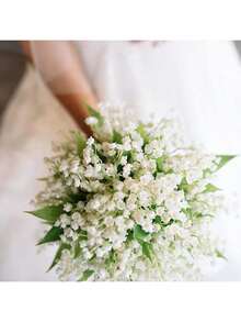 1/80 bông hoa linh lan trắng nhân tạo tinh tế - Trang trí tinh tế, chân thực và lâu dài cho đám cưới, nhà ở và không gian ngoài trời - Hoàn hảo cho ngày lễ tình nhân, kỷ niệm và những dịp đặc biệt - trắng - Xem 7