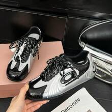 Inner Height Increase Retro Versatile Baseball Training Shoes For Women 2025 Autumn New Green Casual Sports Racing  Shoes Elegant Women's Shoes - White [Upgraded Version] - View 2