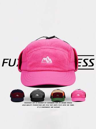 1pc Chic Tweed Beret Hat | Warm Ear Protection Winter Cap For Women & Men, Color Block Design | Cozy Street Style & Ski Outfit Essential | Christmas Gift