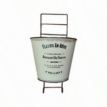 Chậu hoa thang treo cổ điển, Chậu hoa kim loại treo tường, Chậu trồng cây treo tường cho sân vườn, Chậu trồng cây treo ban công cho cây leo, Trang trí sân vườn - Nhiều màu - Xem 12