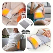 High Quality Electric Foot Warmer Pad, Washable, USB Rechargeable, Keeps Feet Warm - Grey - View 3