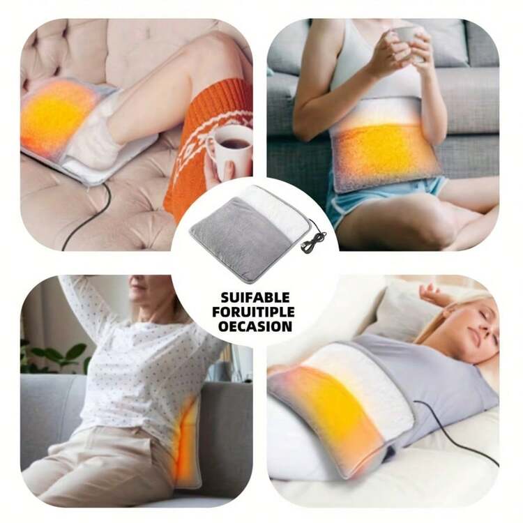 High Quality Electric Foot Warmer Pad, Washable, USB Rechargeable, Keeps Feet Warm - Grey - View 3