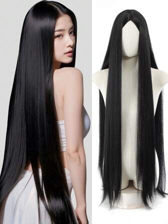 Long Purple Cosplay Wig, Synthetic Heat Resistant Fiber, For Halloween Costume, Party, Anime Dress Up (Purple) Cosplay Wigs Halloween Cosplay Costume Hairpiece , Halloween Gifts For Women ,Charm Sexy And Cuteness