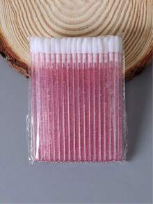 100pcs/50pcs/25pcs Professional Lip And Eyelash Brushes - High-Quality Disposable, Sparkling Crystal Lashes, Ultra-Fine Micro Brushes For Precise Eyelash Extension Applicator And Gentle Makeup Cleaner - Beauty Makeup Tools - Multicolor - View 5