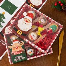 15pcs Christmas Sealing Stickers, Long Label Stickers For Gift Decoration, Baking Accessories For Cake, Cookie, And Candy Packaging Box Sealing, Self-Adhesive Stickers For Gift And Cake Box Decoration, Holiday Props Decoration, Christmas Atmosphere Decoration(The Style In The Picture Will Be Sent Randomly)