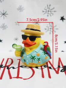 1 Tượng vịt vẹt nhiệt đới bằng nhựa vẽ tay, trang trí tiệc bãi biển sôi động & quầy bar Tiki, tượng sưu tầm chủ đề rừng nhiệt đới cho kệ nhà | Ý tưởng quà tặng mùa hè, điểm nhấn phong cách nghỉ dưỡng, niềm vui phòng tắm, nghệ thuật để bàn mang hơi thở kỳ nghỉ - Nhiều màu - Xem 5