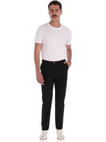 Pantalón Chino para Golf de Hombre, Moderno Elástico y Versátil, Corte Slim Stretch con Bolsillos Laterales y Traseros. - lacre - Ver 10
