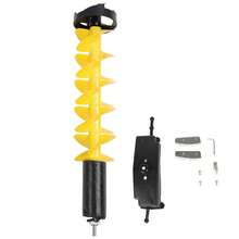 28*6in Broca De Taladro Para Plantar Jardín Pesca En Hielo Plantar Con Cuchillas Afiladas - 28*6 pulgadas - Ver 7