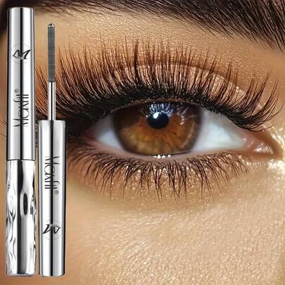 24小时持久丰盈卷翘防水睫毛膏，螺旋刷头，两种颜色可选，易于使用，适合日常、派对和圣诞礼物