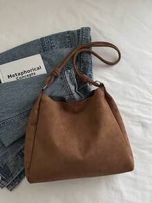 Túi xách cao cấp sang trọng bằng da PU, thiết kế thời trang mới. - Màu Khaki - Xem 7