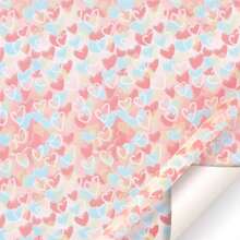 FOIMAS - 2/20 feuilles de papier d'emballage floral, papier d'emballage de bouquet de jardinier imperméable, utilisé pour l'emballage cadeau de fleurs, produits d'artisanat, noir et blanc, rose, rouge