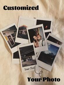 3/6/8/10pcs Customized Photos (3.4*2.1 Inches), Personalized Couple Photos, DIY Birthday & Anniversary Gift (Suitable For Both Men And Women), Valentine's Day Gift, Personalized Gift, Special Occasion Gift, Fashionable Souvenir, Elegant Stationery, High-Quality Printing, Mini Photo Printing, Commemorative Card, Suitable For Birthday, Anniversary | Ready-To-Frame Love Story Artwork. Gift For Her, Gift For Him, Couple Photos, Christmas Gift, Christmas Supplies - Multicolor - View 9