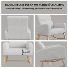 Caluself Schaukelstuhl mit Tasche Grey