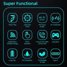 NEW Smart Glasses, Bluetooth Calling, Music Playing, Voice Assistant, UV Blocking,Suitable For Men And Women, Long Battery Life, Type-C Charging,