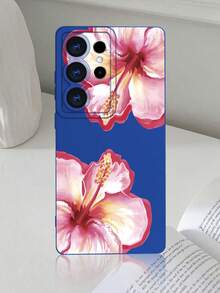 GALLAPLE Cute Floral Pattern Phone Case, Shockproof, Slim-Fit, Flexible Design, Fashionable Phone Accessory For Teens And Women, Lightweight, Durable, Scratch-Resistant, Summery Vibe, Compatible With Samsung Galaxy S25Ultra/S25Plus/S25EDGE/S25/S24Ultra/S24/S23Ultra/S23/S22Ultra/S22 Case - 寶藍色 - 查看 13
