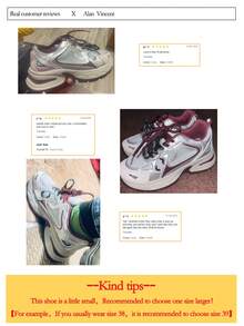 Alan Vincent [城市运动鞋系列] 银红色女鞋，2025新款厚底运动鞋，舒适时尚跑步鞋，休闲运动鞋，女士户外鞋，透气网面 - 灰色 - 查看 6