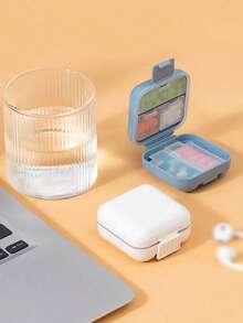 Portable Pill Storage Box Moisture Proof Pill Organizer For Men And Women Travel Essentials Cruise Essentials Dorm Essentials Daily Pill Box To Hold Vitamin Medicine Medication And Supplement PP Pill Container First Kit Medical Bag For Travel Home Camping Outdoor Hiking Hunting Back To School Medicine Bag Pill Case Pill Containers Hospital Bag First Aid Kit Medicine Organizer Medicine Storage Bag Vacation Essentials - Multicolor - View 7