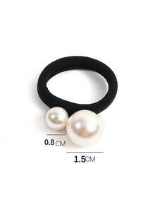 1pc/2pcs Women Beaded Decor Elastic Hair Tie, Elegant Faux Pearl Hair Accessories Women, Hair Accessory, Hair Accessories Women, Hair Tools, Beauty Accessories, Curly Hair Accessories For Women, Fall, Travel, Hair Tools, Accessories Women, Hair Stuff, Fall, Hair Accessories Women, Hair Tools, Hair Stuff, Stuff, Beauty Accessories, Gifts, Travel, Gifts For Women, Hair Stuff, Stocking Stuffers