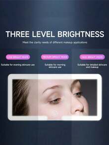Rechargeable Car Sun Visor Vanity Mirror With Light, 3 Dimmable Modes & Touch Control, Universal Makeup Mirror For Car Truck SUV. - A款 - 查看 7