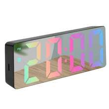 This Multi-Functional LED Desktop Alarm Clock, Powered By USB, Displays Time And Temperature, And Features A Night Light Function. It Is Suitable For Bedrooms, Home Offices Or Living Rooms, And Is An Ideal Gift For Christmas, Halloween, Easter, Valentine's Day, Thanksgiving And Birthdays. - Multicolor - View 13