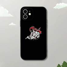 Funda de teléfono D-DemonS S-Slayer Yoriichi Tsugikuni compatible con  15, 14, 13, 12 Mini 11 Pro XR, X, XS, MAX 7, 8 Plus, funda de silicona suave negra, compatible con funda de  17, funda de  17 Pro, funda de  17 Pro Max - z2 - Ver 2