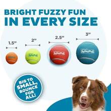 Outward Hound Squeaker Ballz 4-Pack Tennis Ball Dog Toys With Squeaker, Interactive Fetch Play For Pets Under 50 Lbs, Training Balls For Indoor &Amp; Outdoor Exercise, Medium, 25-Inch - MàuF - Xem 4
