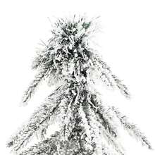 Christmas Tree With 150 LEDs White 120 Cm PE And Steel - White - View 6