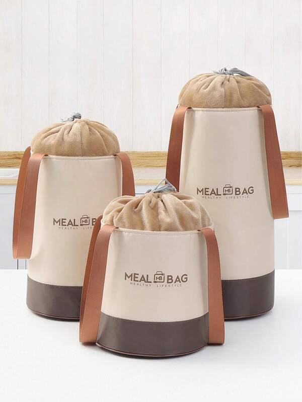 1pc Insulated Bag, Hand-Held, Thick Aluminum Foil Lunch Box Bag, Large Capacity, Portable, Office Worker, Student, Bring Food, Refrigerated Lunch Box Bag