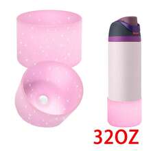 1个硅胶杯套 - 防滑保护水瓶套，适用于14/16盎司、24盎司、32盎司、40盎司水瓶，是节日派对、礼品和家居装饰的理想之选 - 杯子配件 - 彩色 - 查看 10