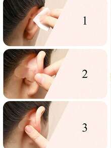 60PCS Ear Stickers Press Correction, Ear Auxiliary Invisible Ear Correction Tape, Cosmetic Ear Stickers,Ear Stickers Invisible Ear Clip Corrector For Role Playing And Costumes, ComfortabSafe And Firm Ear Lifting Patches For Makeup And Beauty Enhancement - Multicolor - View 6