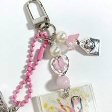 1pc "Wave To Sky" Beaded Custom Photo Keychain | Handmade | Summer Wave | Matching Pendant | Custom Photo Keychain - Multicolor - View 6