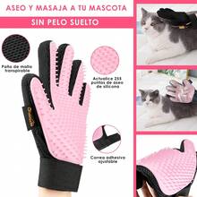 Guante Quita Pelo para Mascotas, Versión Mejorada 1 Par Doble Eficacia para Perros Gatos y Caballos, Perfecto para Mascotas Pelo Corto Largo, Guante Removedor de Pelos Suave Eficiente - rosa - Ver 2