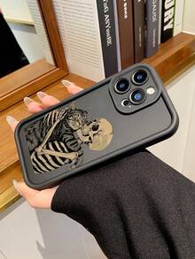 1个创意极简骷髅猫彩绘防震TPU手机壳，兼容苹果XS/XS Max/XR/11/12/13/14/14 Plus/15/15 Plus/16/16 Plus/7/8 Plus/17/17 Pro等型号 - 彩色 - 查看 7