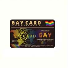 Lifetime Membership Card For LGBTQ+ Pride - Double-Sided Dreamlike Rainbow Striped World Map Design, Men's ID Card, Non-Adhesive Rectangular Card For Daily Carry And Pride Events, LGBTQ+ Gift, Holiday Accessory, Modern Style, Exquisite Crafhip, Trendy Item, Smooth Surface, Essential For Holiday Crowds