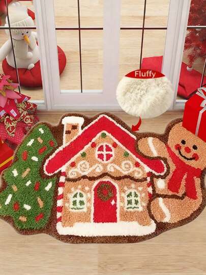 1 件圣诞门垫、迎宾垫、室内/室外后门地毯、礼物、多种尺寸可选、适合家庭、客厅装饰、卧室、门廊、室内使用、床边、客厅、衣柜、卧室入口、客厅、圣诞装饰
