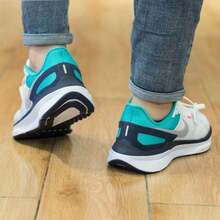 Nike Nuevas zapatillas de running para mujer, AIR ZOOM STRUCTURE 25, zapatillas de fitness para exteriores, zapatillas casuales, carreras de larga distancia, estabilidad, amortiguación, carreras en carretera. - Blanco - Ver 4