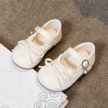 Giày đế mềm Hook And Loopo mũi tròn thoải mái cho bé gái, giày công chúa dễ thương cho trẻ em - Màu be - Xem 12