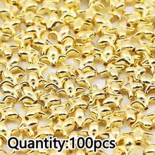 100pcs CCB Spacer Beads Flower Rose Tulip Shaped Beads For DIY Jewelry Making Accessories
