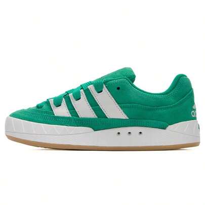 Adidas Retro 3-Streifen Lässig Sneaker, Low-Top Skate Schuhe, Unisex, Hai Design, ADIMATIC Klassische Trainingsschuhe JR8037