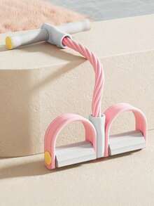 1 Stück Mini Multifunktions-Fußpedal-Zugvorrichtung Bauchmuskeltrainer für Zuhause, zum Schlankhalten Bauch-Yoga-Fußzugseil