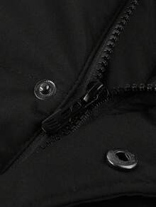 LEDUNTINO 男士加厚羽绒服，中长款，带帽，纯色，下摆拉链，适合冬季外出和日常通勤，送给男朋友的完美礼物