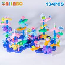 Flower Garden Building, Educational STEM Garden Play Set, Flower Stacking, Perfect Gift Christmas Gifts Color Block Color Blocks - 彩色 - 查看 16