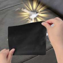 Black Leather Sticky Back -Leatherette Vinyl Wrap Sticker For DIY Waterproof - Black - View 3