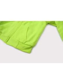 Men's Autumn And Winter Tops, Men's Fleece Jackets, Simple And Pure Color, Thickened Fleece, Warm In Winter, Windproof When Going Out - 螢光黃 - 查看 5